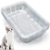 Bandeja desechable Tessco para ti para gato, tamaño 16.7 x 10.5 x 3.4 pulgadas, ideal para viaje.