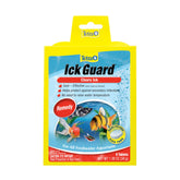 Caja de Tetra Ick Guard con 8 tabletas efervescentes para tratamiento fácil.
