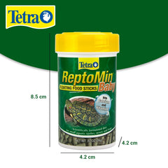 Tetra ReptoMin Baby: porciones diarias fáciles de medir.