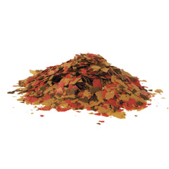 TetraColor Tropical Flakes primer plano de hojuelas para alimentación diaria de peces