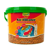 TetraPond Koi Vibrance, pellets blandos flotantes, digestión suave para koi y pez dorado decorativo.