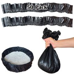 TeurWone bolsas-elasticas-50-pack para caja de arena, ajuste seguro.