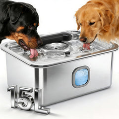 Fuente Teynouk 15L con tanque grande para varias mascotas, beber más agua.