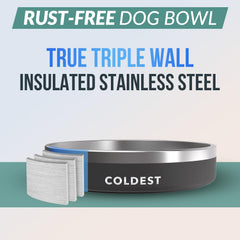 Bol The Coldest Water avec isolation triple paroi, eau stay frais plus longtemps.