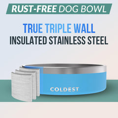 The Coldest Water cuenco anti derrame con base antideslizante