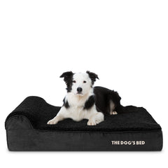 The Dog's Balls cama ortopédica para perros con espuma de memoria y cabecera acolchada