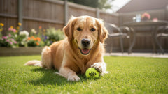 The Dog's Balls: color amarillo de alta visibilidad para localizarlo