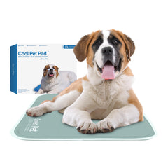 The Green Pet Shop Cool Pet Pad extra grande gris salvia ofrece frescor inmediato para mascotas