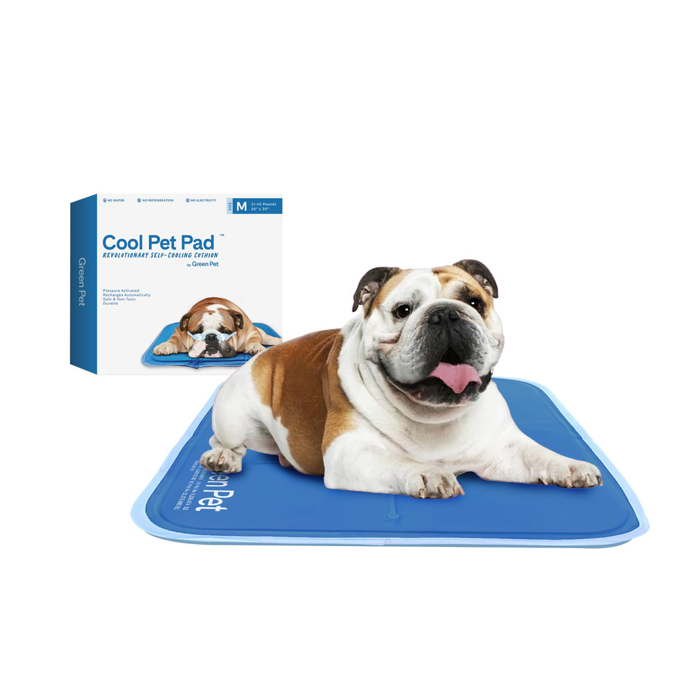 The Green Pet Shop pad frío para mascotas mediano azul, alivio inmediato tras paseos