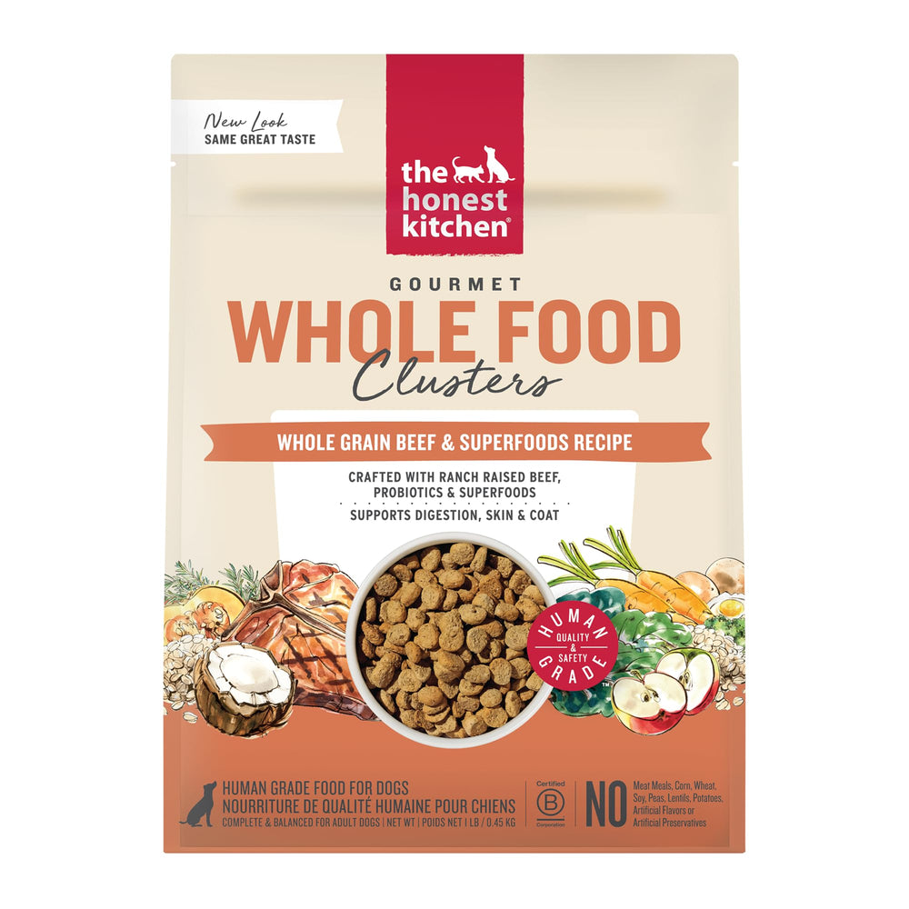 The Honest Kitchen Clusters bolsa-1lb, ideal comida principal para perros adultos