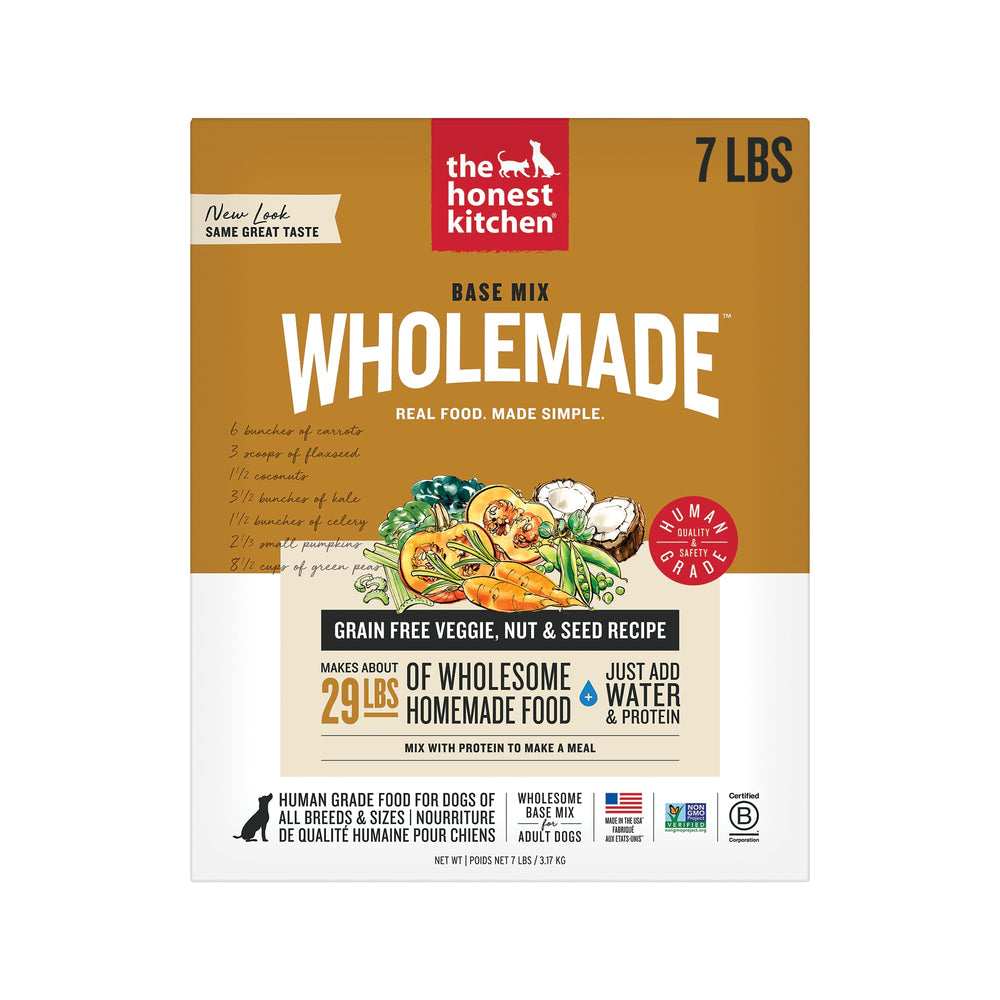 Base deshidratada The Honest Kitchen con vegetales para comidas caseras de perros.