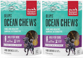 Beams de The Honest Kitchen: piel de pescado deshidratada, snack natural para perros que apoya dientes sanos.
