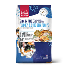 The Honest Kitchen Clusters bolsa de diez libras para gatos, nutrición completa.