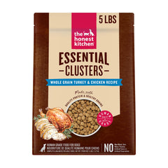 The Honest Kitchen Clusters: pavo y pollo con granos enteros para perros activos.