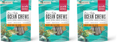 The Honest Kitchen: paquete de pieles de bacalao crujientes para perros, premio sabroso y natural.