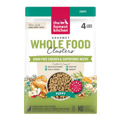 The Honest Kitchen Puppy Clusters con pollo sin granos para cachorros, bolsa de 4 libras.