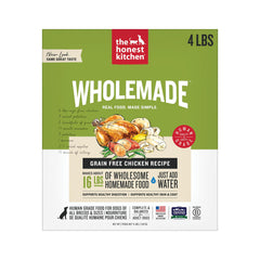The Honest Kitchen Wholemade deshidratado en caja de 4 lb para comida completa