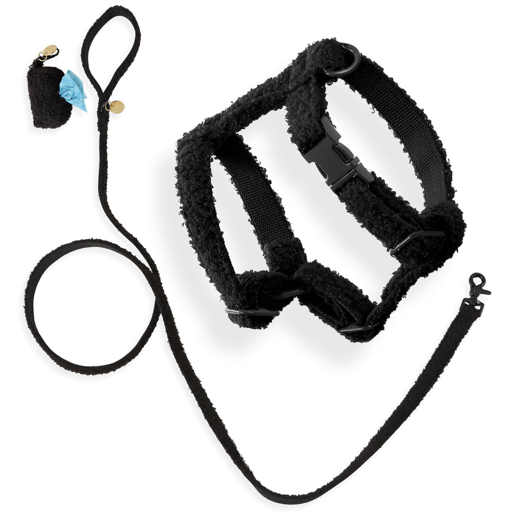THE LICKER STORE WLK1000C-4SET arnés teddy bouclé ink para paseos elegantes y cómodos