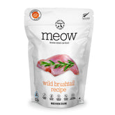 The New Zealand Natural Pet Food Co Meow, empaque visible, conserva frescura para gatos.