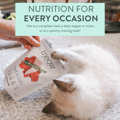 The New Zealand Natural Pet Food Co. Meow topping para comidas completas.