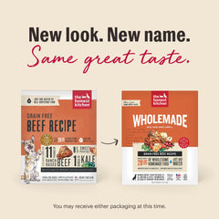 The Honest Kitchen Wholemade usa carne y verduras de alta calidad para perros.