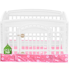 La almohadilla base THINMUHAND para corral de ejercicio de 36 pulgadas protege el suelo.