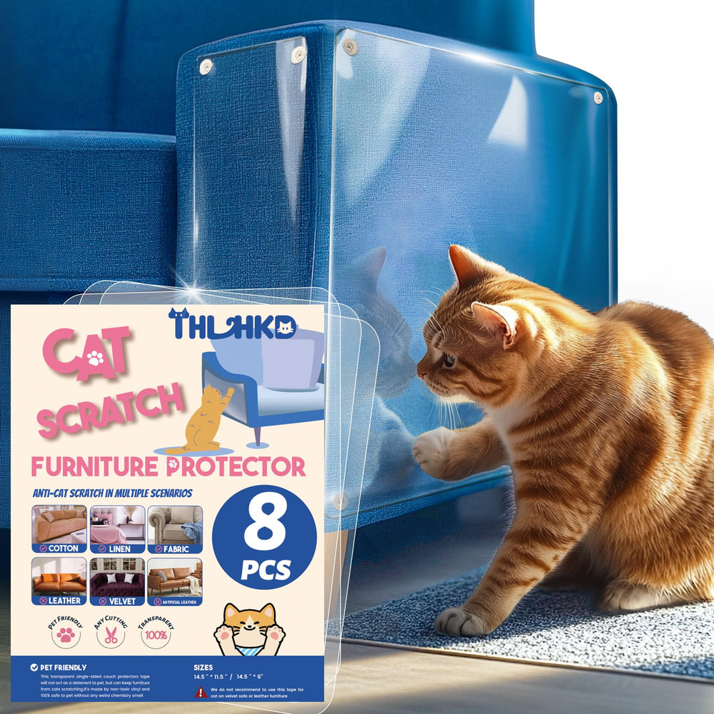 THLHKD protector de muebles para gatos, hoja grande adhesiva, protege sofás de arañazos intensos.