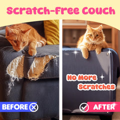 THLHKD protector-muebles-gatos, transparencia del vinilo, mantiene el aspecto original.