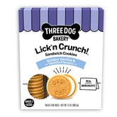 Three Dog Bakery Lick'n Crunch, galletas doradas de vainilla, premio delicioso para perros