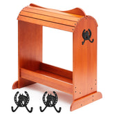 Threehoney soporte para silla de montar de pino, exhibe tu silla con elegancia.
