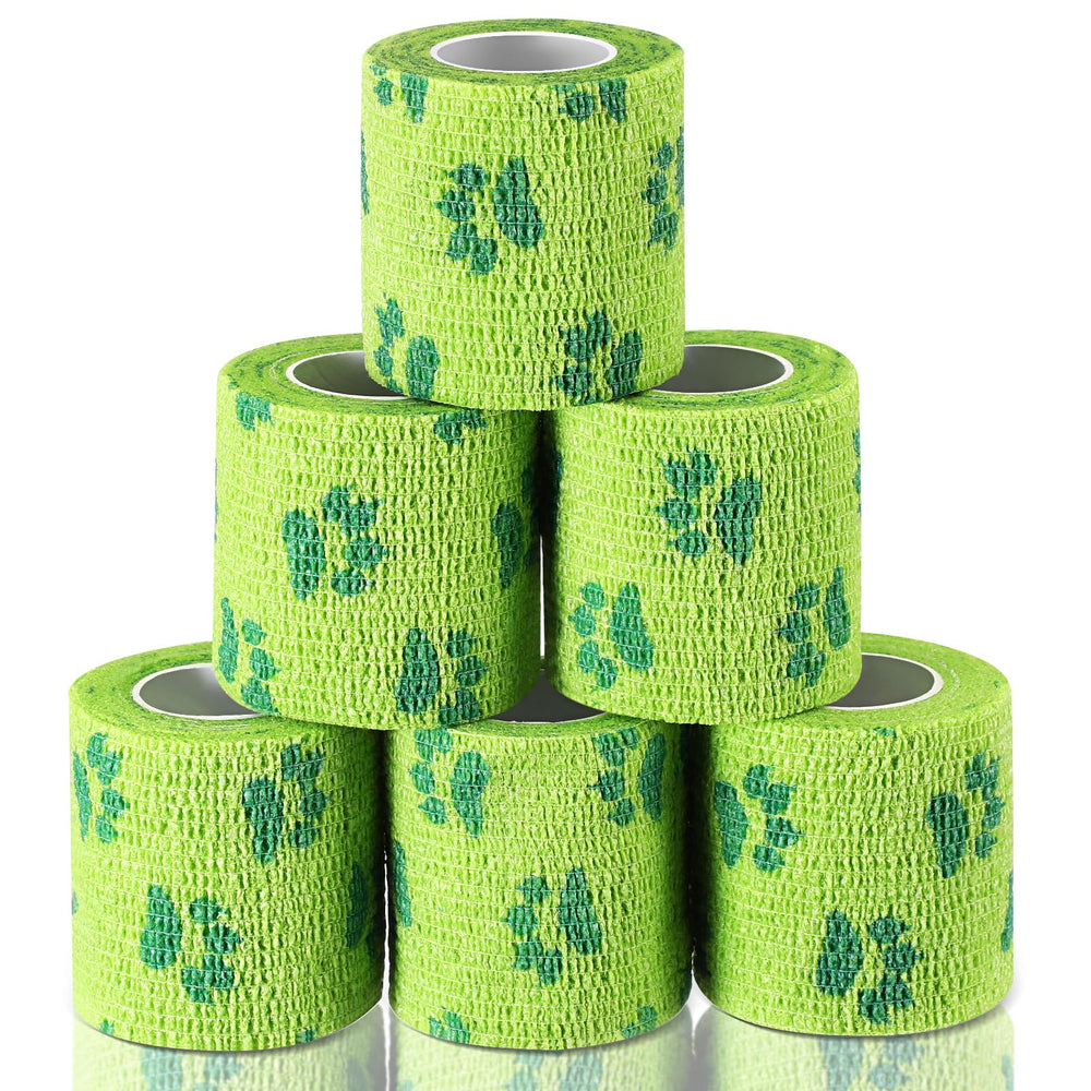 Threlaco vendaje no morder para perros, verde, 2 pulgadas por 5 yardas.