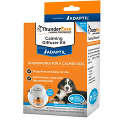 ThunderEase difusor libera feromonas para reducir ansiedad en perros.