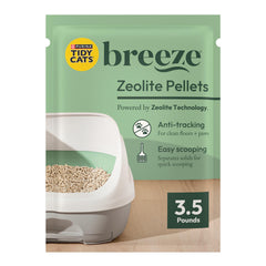 Tidy Cats Breeze pellets sin aroma para control de olores en la caja.