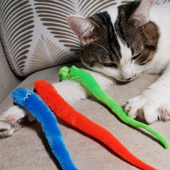 TIENAILING gusano-juguete para gato en uso diario para ejercicio