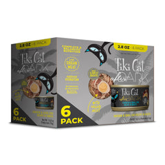 Tiki Cat After Dark: lata de pollo entero y huevo de codorniz, alto en proteína para gatos.