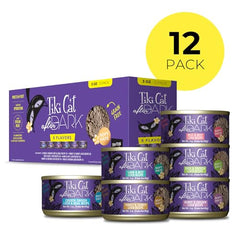 Sabores variados de Tiki Cat After Dark Pâté para gatos adultos.