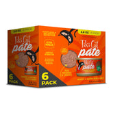 Tiki Cat Grill Pate Sardina y Caballa en lata de 80 g, alto contenido proteico para felinos activos.