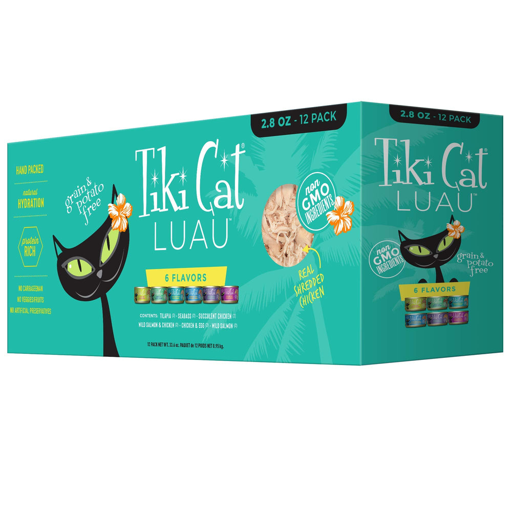 Tiki Cat Luau: lata frontal, opción sabrosa para cada comida felina