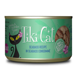 Tiki Cat Luau: lata frente, presentación apetitosa para gatos exigentes.