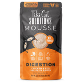 Tiki Cat Solutions Digestion Mousse, textura sedosa para apoyar la digestión suave.