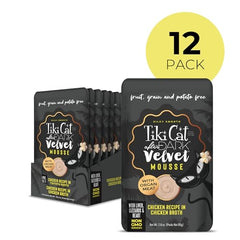Tiki Pets After Dark Velvet Mousse, textura seda ideal para paladares difíciles.