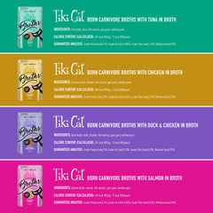 Tiki Pets Born Carnivore Broths complemento para croquetas sin granos.