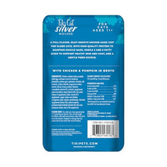 Tiki Pets Silver Mousse textura suave, facilita la ingesta en gatos senior
