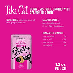 Tiki Cat Born Carnivore Caldo salmón para lamer como premio