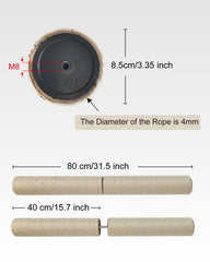 TIMHAKA cuerda sisal 4mm para repuesto duradero.