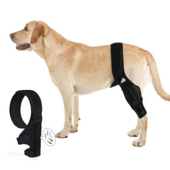 Tinzum L rodilla de perro con doble soporte para mayor estabilidad.