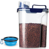 TIOVERY almacenamiento de comida para perros 6qt frente, fácil ver cantidad.