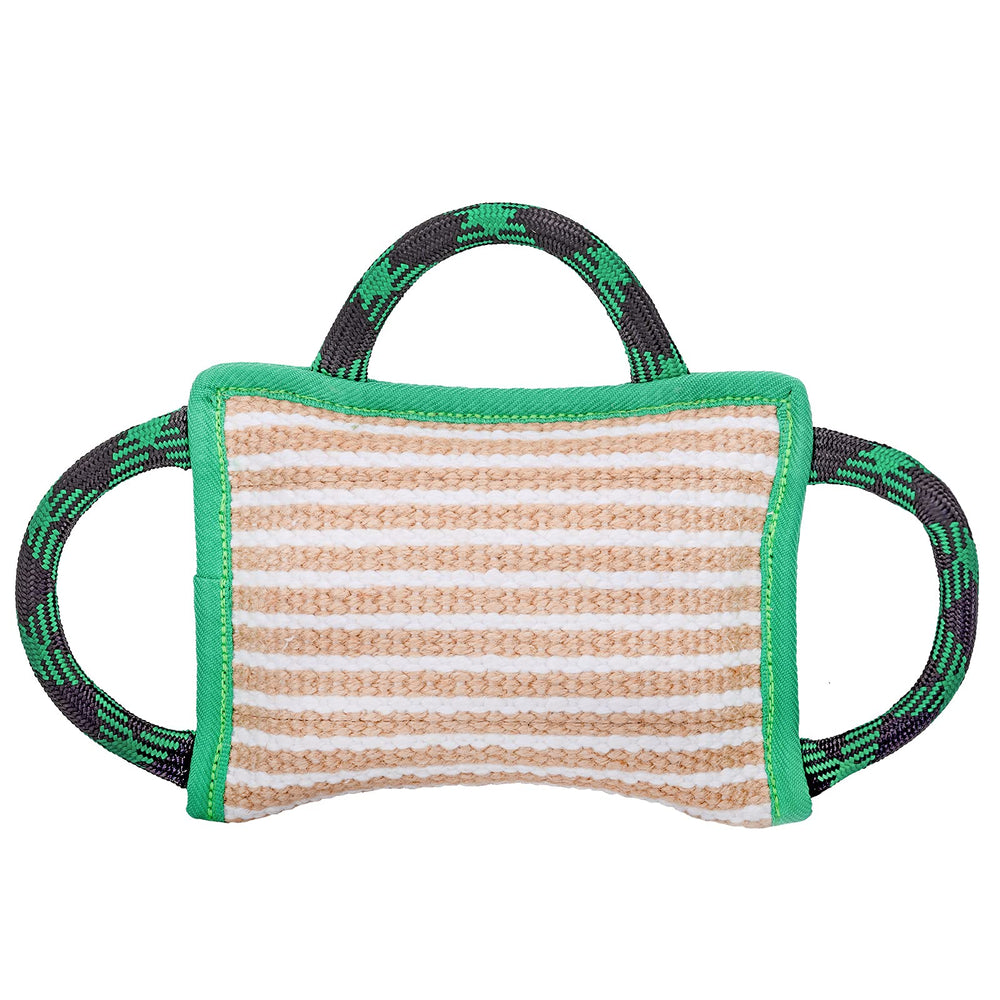 ToLanbbt Juguete de tirón para perros, textura de yute suave y duradera.