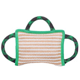 ToLanbbt Juguete de tirón para perros, textura de yute suave y duradera.