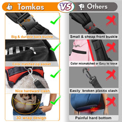 Tomkas: detalle de hebilla segura para mantener estable a la mascota durante el paseo.